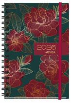 Agenda d/p 14,5x21 Texture Rouge 2026 | 8423647324162
