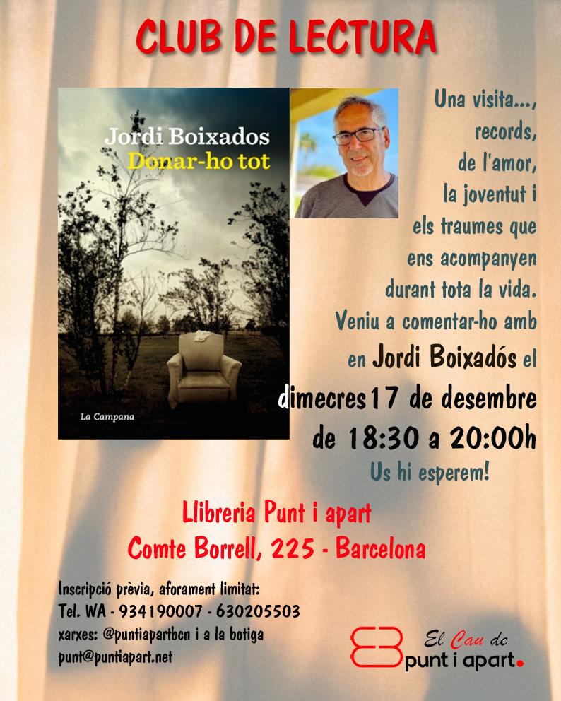 Club de lectura "Donar-ho tot" - 