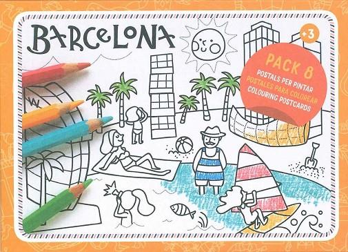 Barcelona - Postals per a pintar 8u | 8424455025654 | Salmonete Design