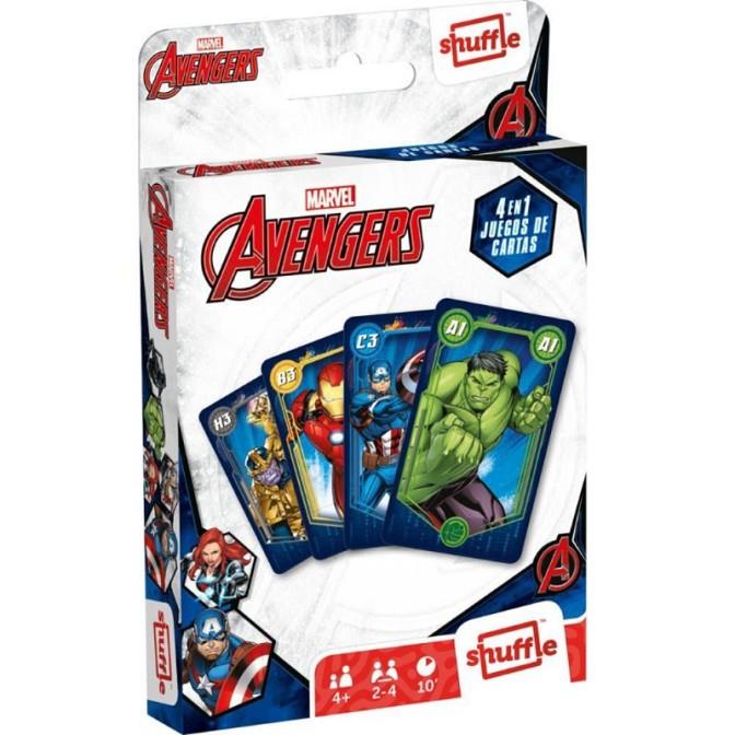 Joc de cartes Avengers 4 en 1 | 5411068862960