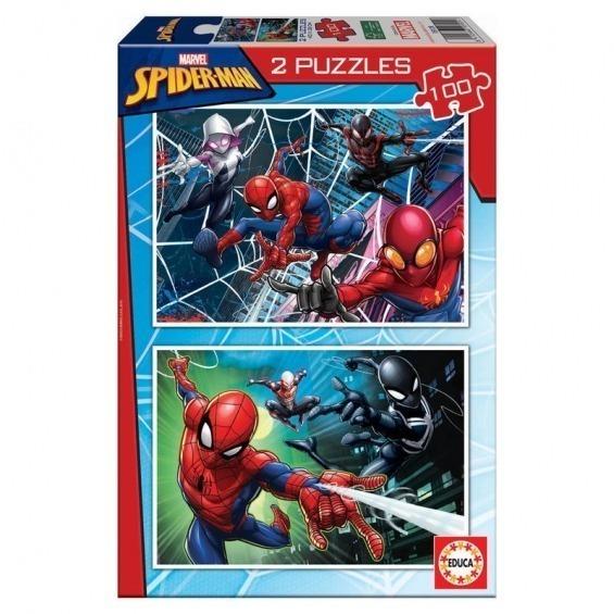 Puzle 100p x 2 Spiderman - Marvel | 8412668181014
