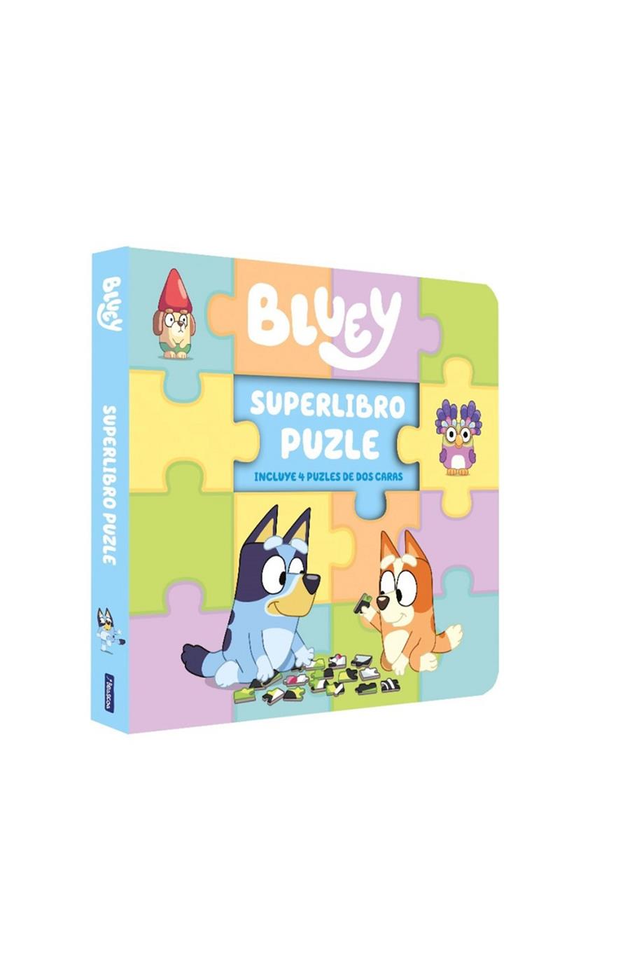 Bluey. Libro juguete - Superlibro puzzle. 4 puzles de dos caras para leer y juga | 9788448871291 | Bluey