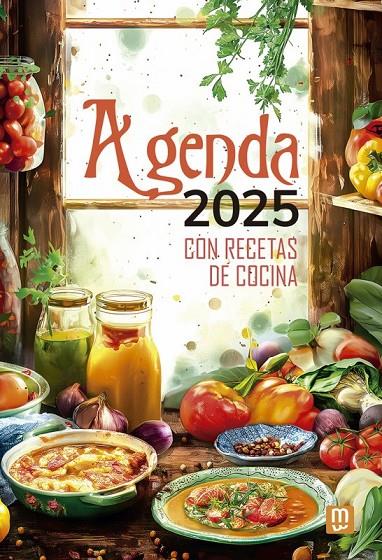 Agenda con recetas de cocina 2025 | 9788427148383 | VV. AA.