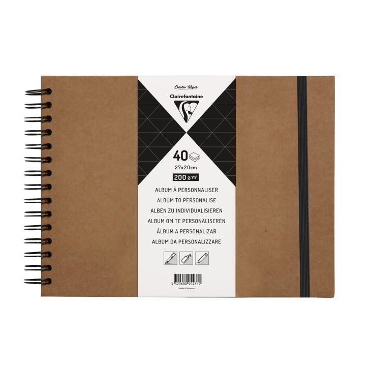 Album Kraft 27x20 40 fulls 200 g per a personalitzar | 3329680954319