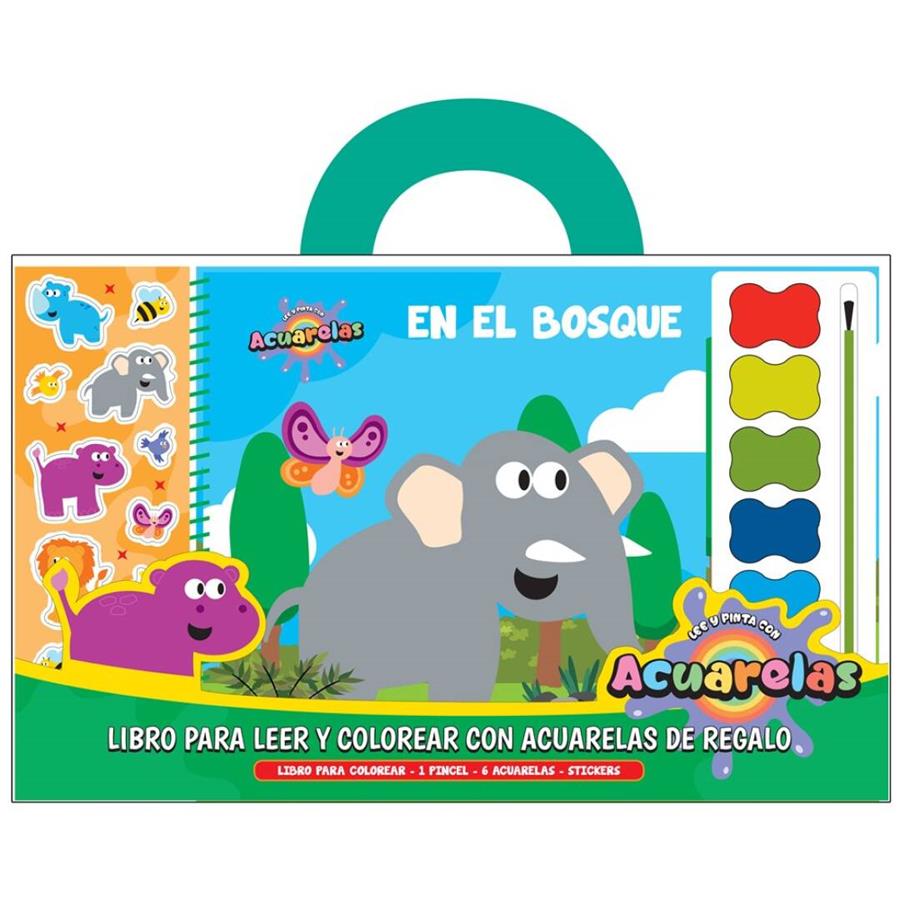 En el bosque. Libros para leer y colorear con acuarelas. | 9788418697838 | A.A