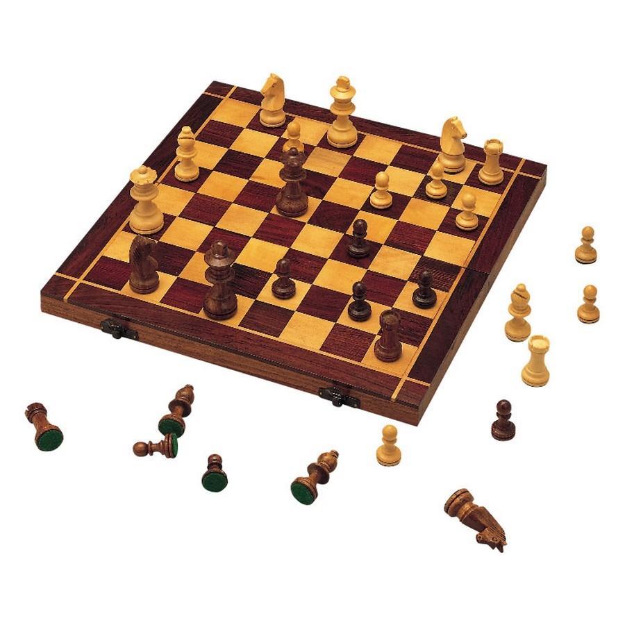 Taulell escacs 30x30 plegable fusta | 84051950