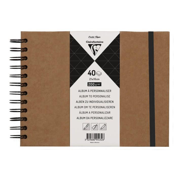 Album Kraft 21x16 40 fulls 200 g per a personalitzar | 3329680954326