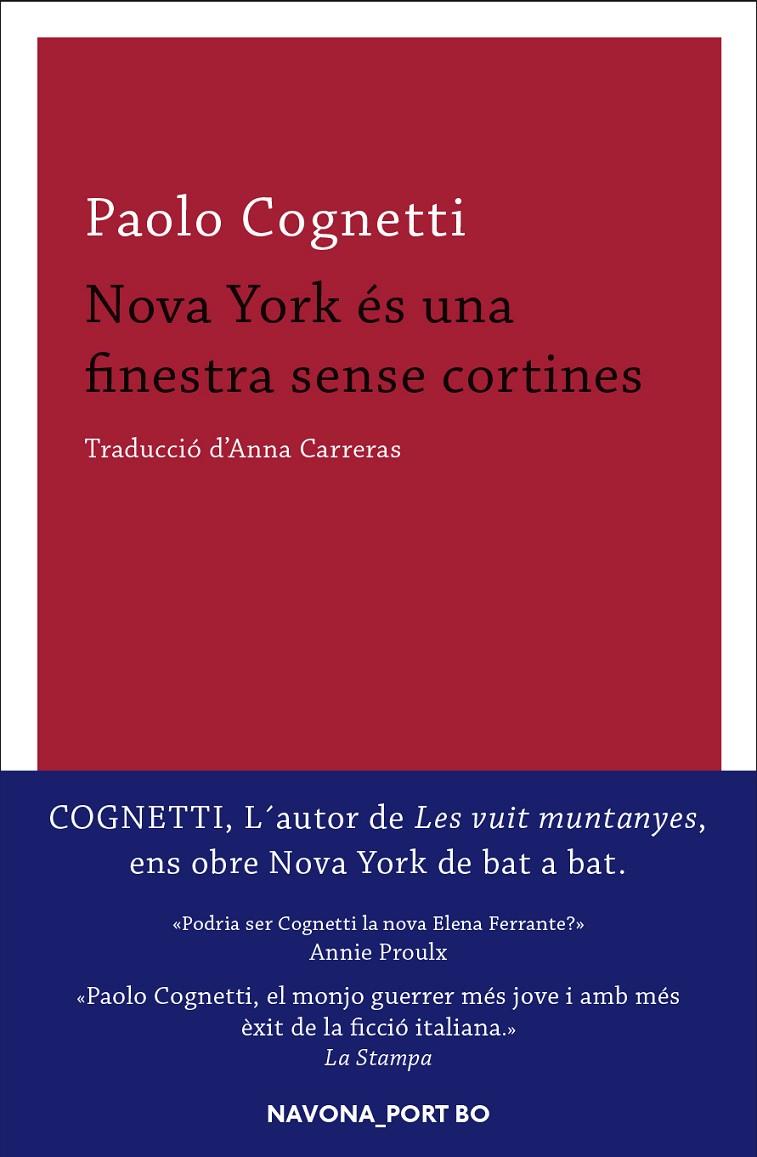 Nova York és una finestra sense cortines | 9788417181437 | Cognetti, Paolo