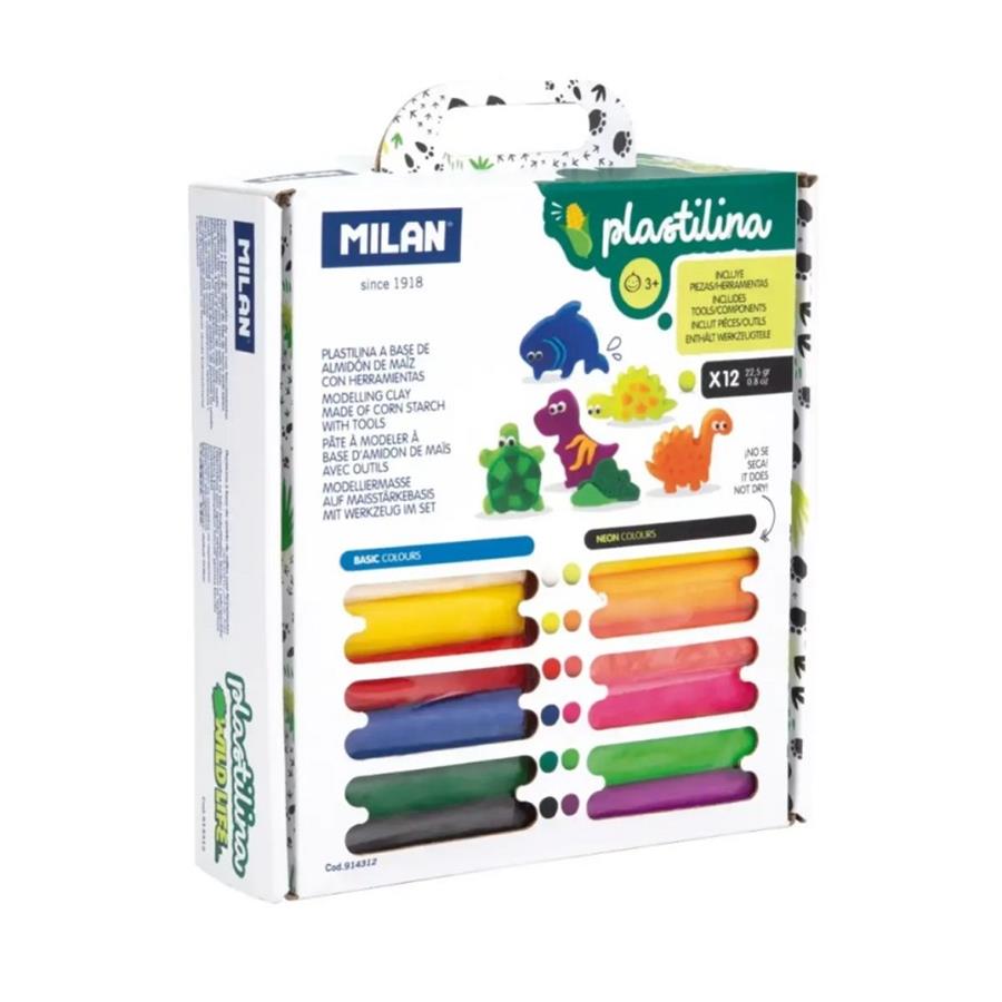 Plastilina 6 basic + 6 neon amb complements | 8411574106005