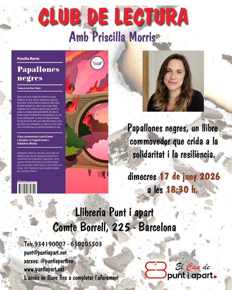 Club de lectura: Papallones negres - 