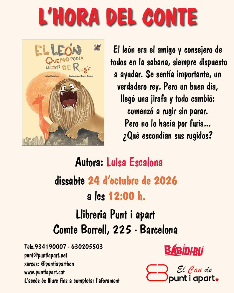 L'hora del conte: El león que no podía dejar de rugir - 