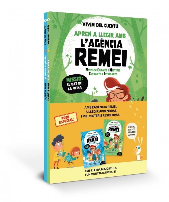 Aprèn a llegir amb l'Agència REMEI (Resolem Enigmes i Misteris Estranys i Intrig | 9788427252608 | Vivim del cuentu