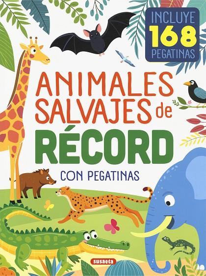 Animales salvajes de récord con pegatinas | 9788410846586 | Yomikoko