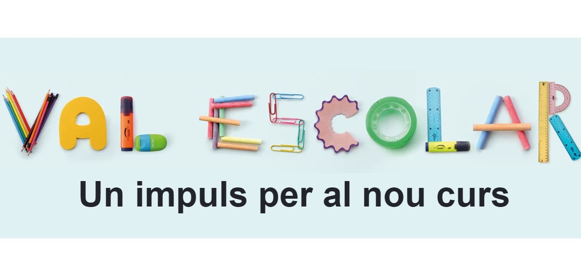 Val escolar Gencat. Fins el 30 de novembre. Llibreria adherida.
