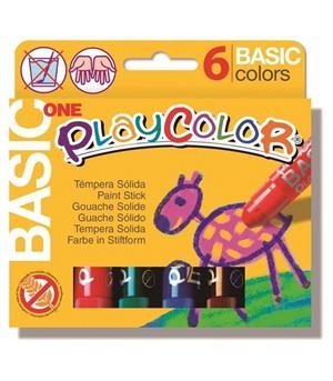 Tèmpera sòlida 6c playcolor escolar | 8414213107111