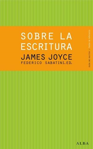 Sobre la escritura | 9788484288619 | James Joyce - Federico Sabatini