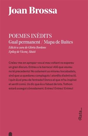 Poemes inèdits | 9788416738243 | Joan Brossa