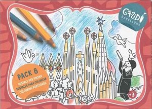 Gaudí - Postals per a pintar 8u | 8424455040787 | Salmonete Design