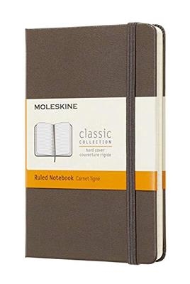 Quadern Clàssic Tapa dura marró terra ratllat 13x21 | 8058341715352