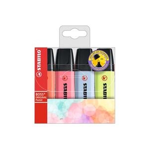 Marcador fluor Stabilo 4c pastel | 4006381558174