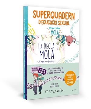 Pack Aprèn amb Menstruita (La regla mola + Superquadern d'educació sexual) | 9788419975065 | Salvia, Anna/Torrón, Cristina