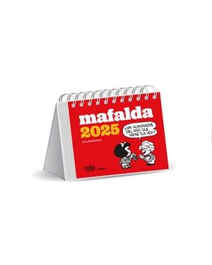 Mafalda 2025, Calendario escritorio rojo | 9786316544377 | Quino