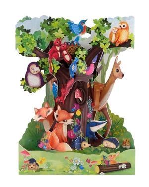 Postal Swing Cards 3D pop-up Animals del bosc | 5018997131862