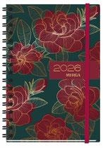 Agenda d/p 14,5x21 Texture Rouge 2026 | 8423647324162
