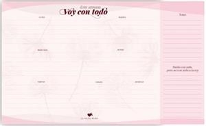 Planificador semanal de mesa La Vecina Rubia | 8432715192428