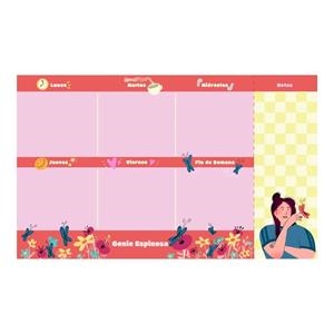 Planificador semanal de mesa Genie Espinosa | 8432715202813
