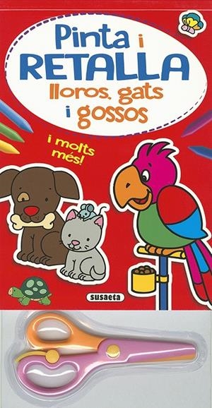 Pinta i retalla lloros, gats i gossos | 9788467751369 | Rigol-Yang