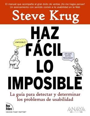 Haz fácil lo imposible | 9788441527546 | Krug, Steve
