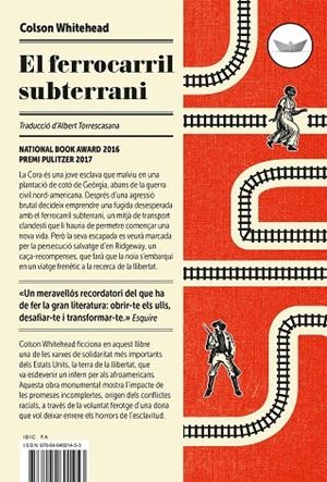 El ferrocarril subterrani | 9788494601453 | Colson Whitehead