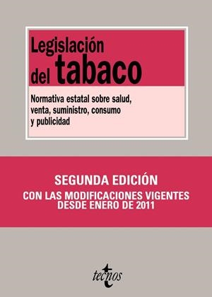 Legislación del tabaco | 9788430952267 | Editorial Tecnos