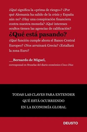 ¿Qué está pasando? | 9788423428557 | Bernardo de Miguel